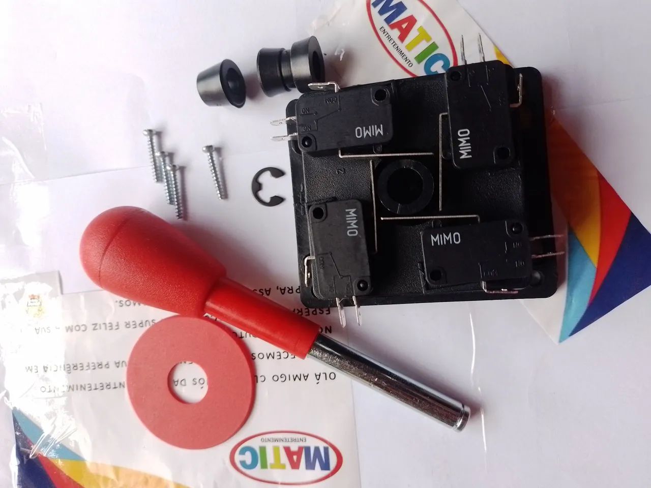 fliperama, comando analógico original arcade. - Foto 2