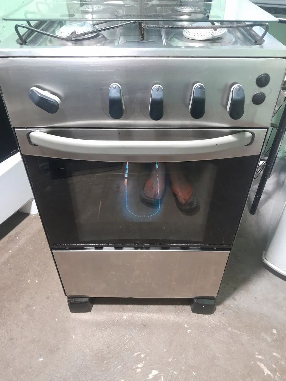 Fogão esmaltec inox 4bocas manual. - Foto 4