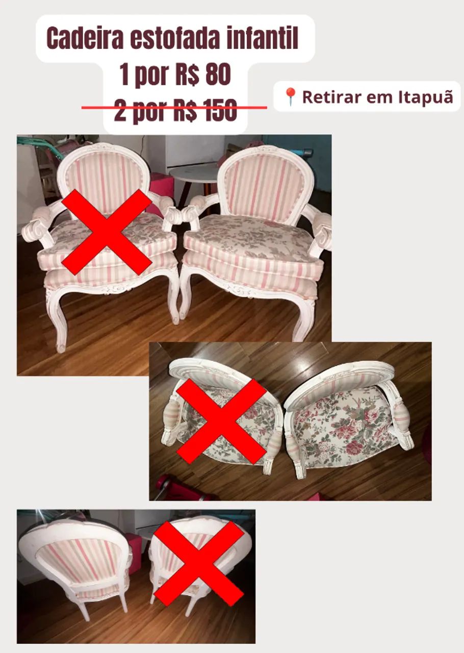 Cadeira Infantil Luiz XV