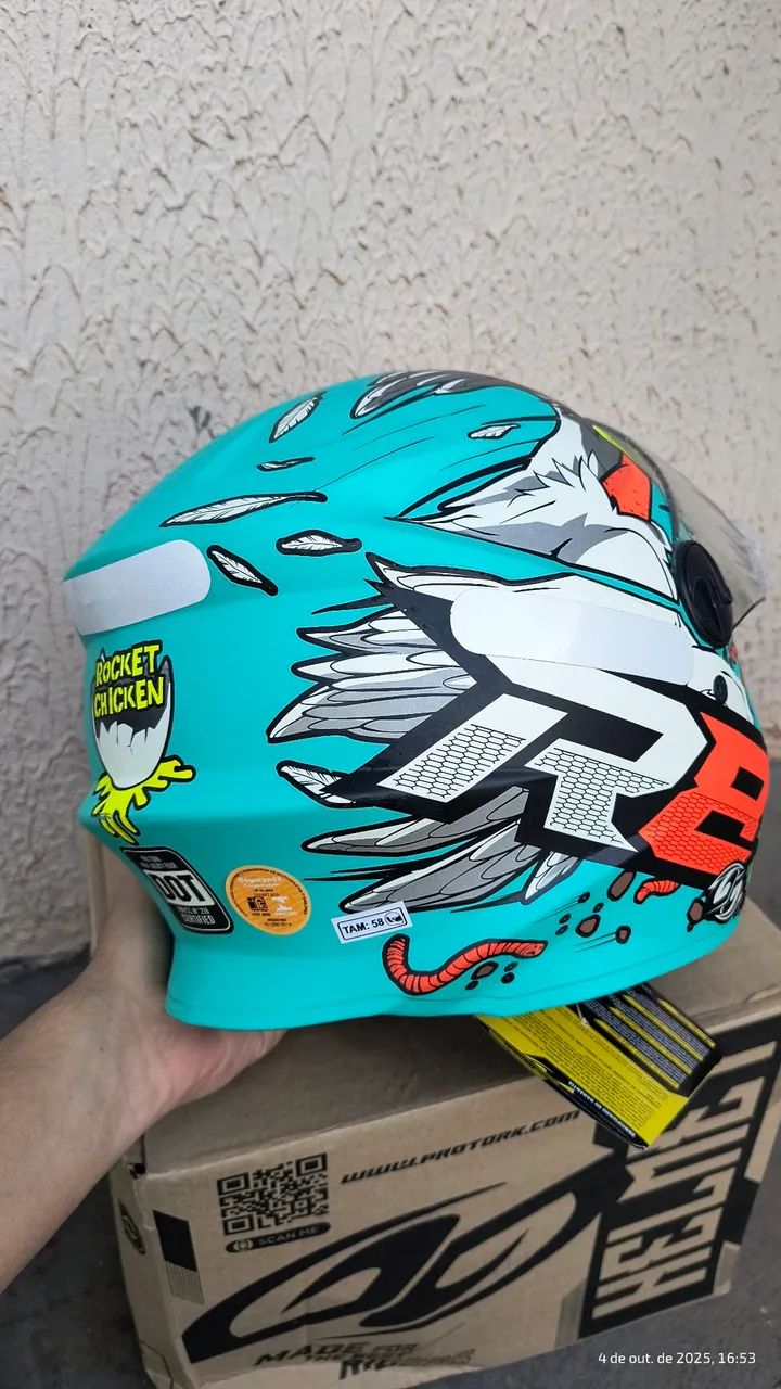 Capacete protork r8 - Foto 3