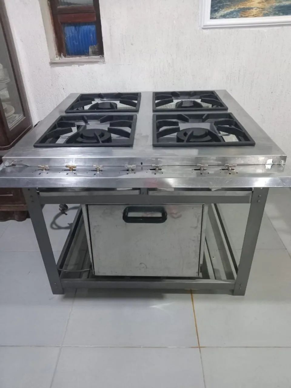 FOGÃO INDUSTRIAL DE INOX