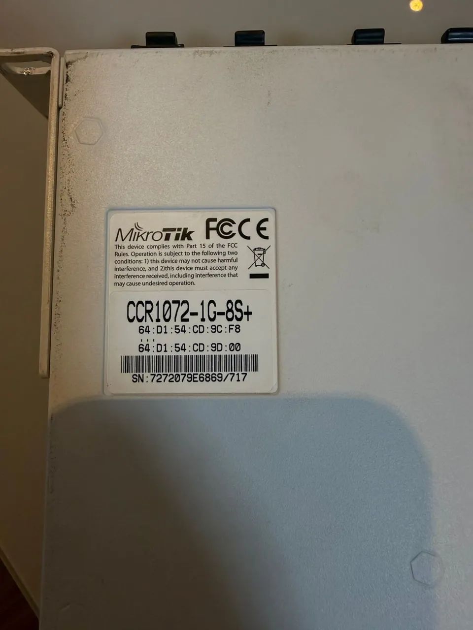 Mikrotik Cloud Core Router CCR1072-1G-8S+ - Foto 4