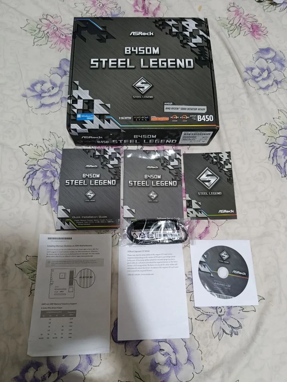 Placa Mãe B450M Steel Legend