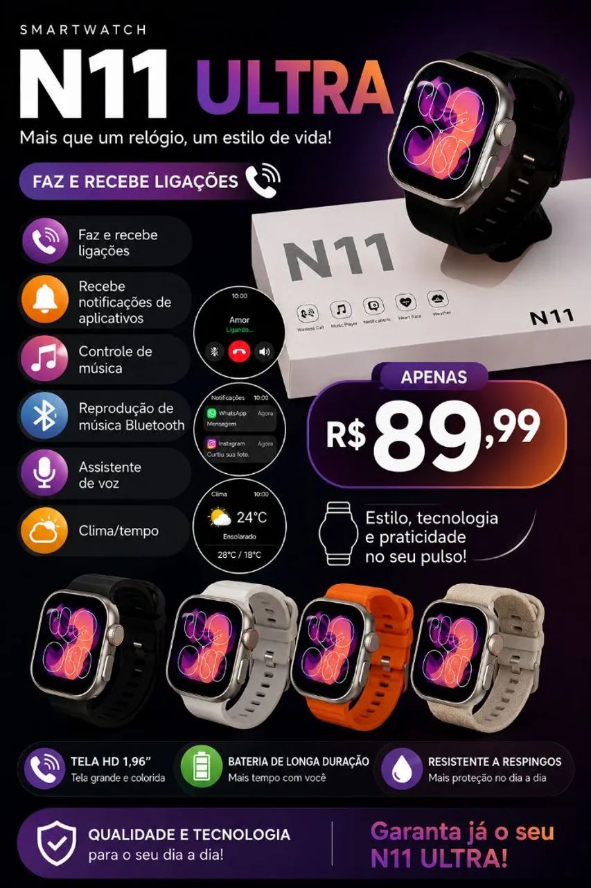 Relógio smartwatch 