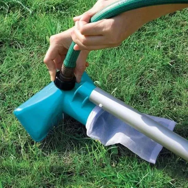 Kit Manutenção para Piscina - Peneira e Aspirador com Cabo Aluminio Intex - Foto 4
