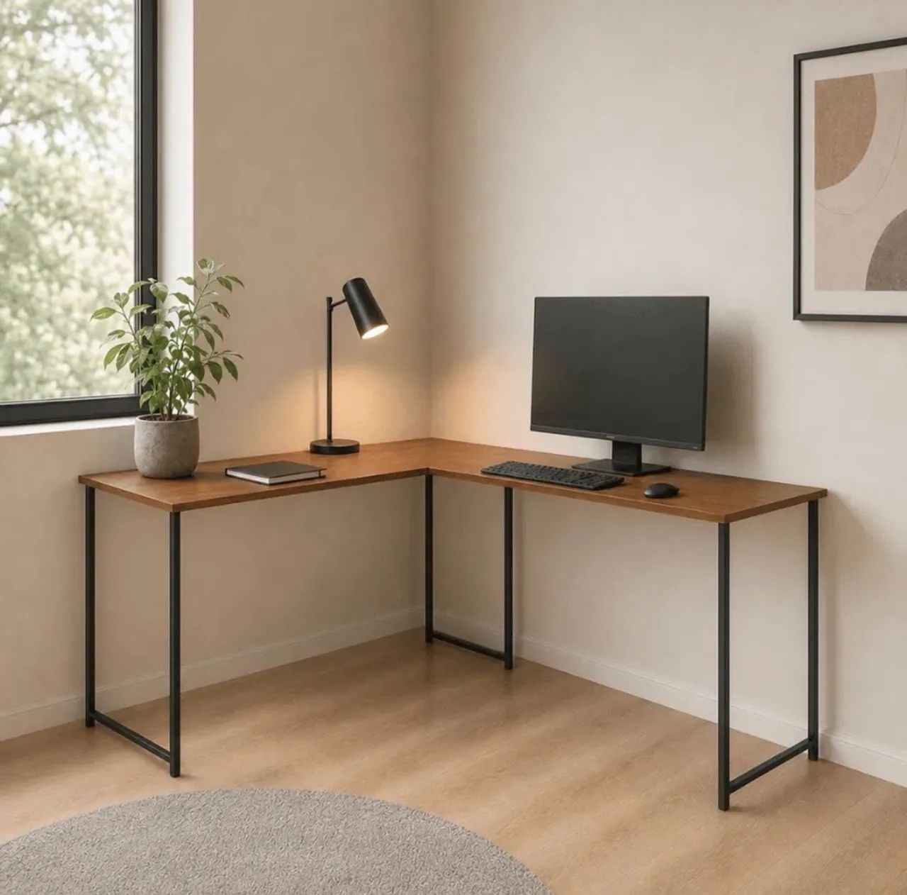 Mesa Escrivaninha em L - KlmStore