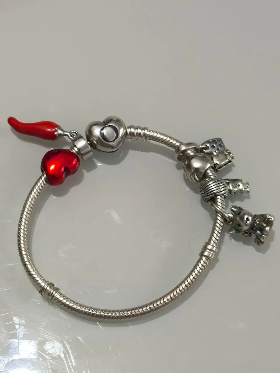 PULSEIRA PANDORA COM BERLOQUES ORIGINAIS - Foto 2