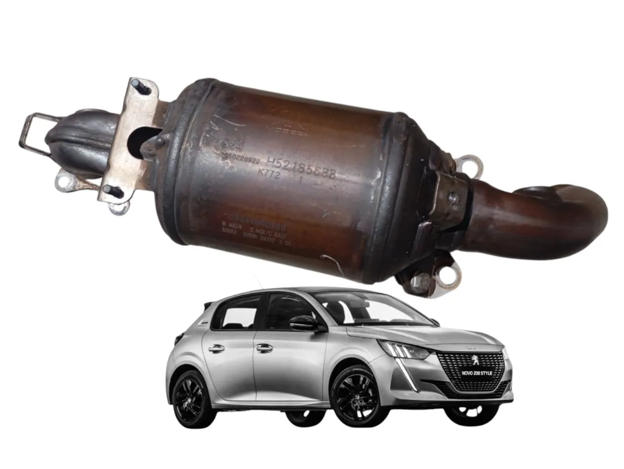 k Catalisador Peugeot 208 1.6 16v 2013 2018 Original K620 - Peças