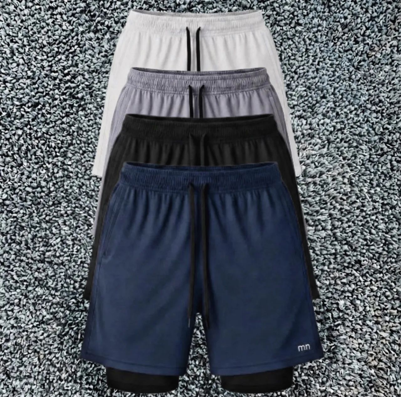 Bermudas duplas / com compressão 