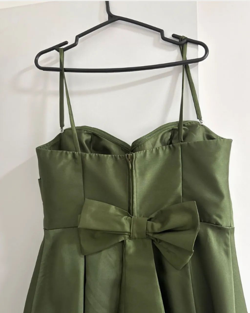 Vestido longo verde oliva - Foto 3