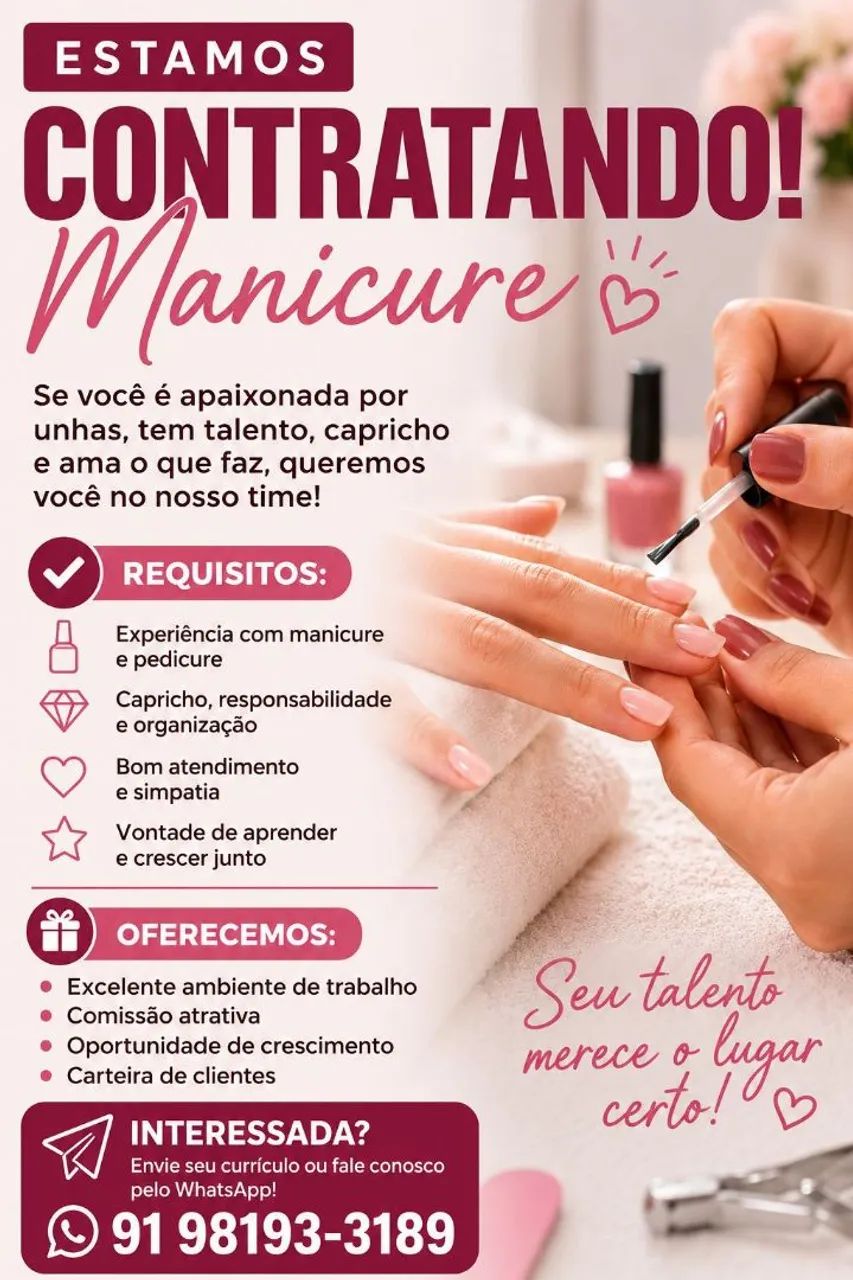 VAGA PARA MANICURE 