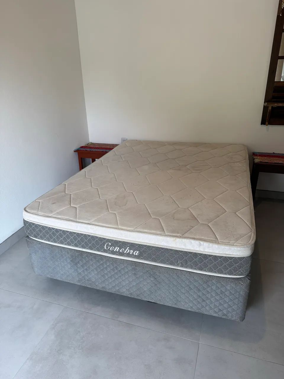 Cama de casal box e colchão  - Foto 2