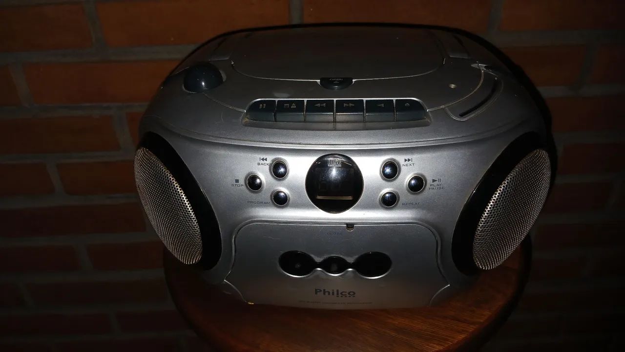 Rádio cd, toca fitas Philco antigo - Foto 5