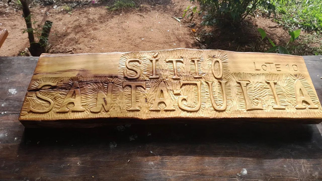 Placa em madeira personalizada sob encomenda...