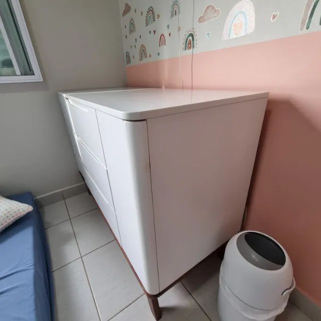 Kit Quarto de Bebê Completo - Berço + Cômoda (Excelente Estado) - Foto 5