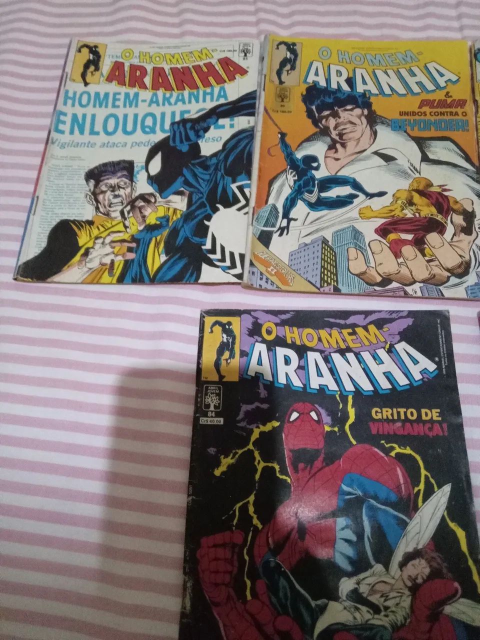 Nove revistas formatinho Abril jovem do homem aranha: 80, 82, 83, 84, 87, 88, 89, 90, 91 - Foto 4
