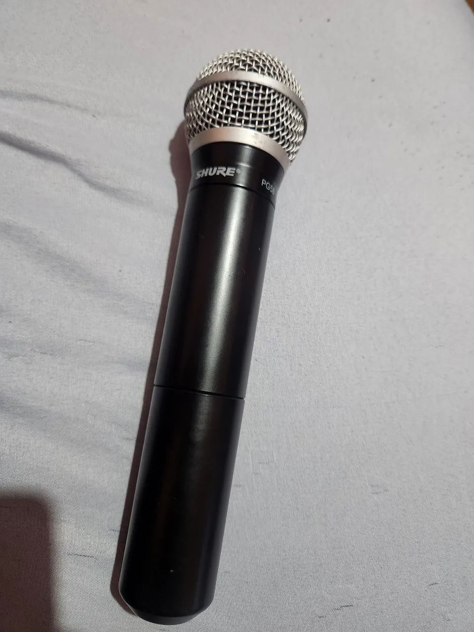 Sucata Microfone Shure pg58 + receptor pg4 - Foto 2