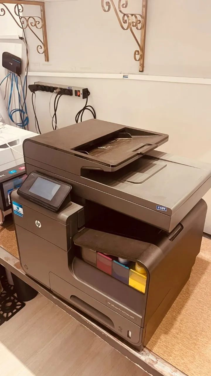 Impressora Multifuncional Cor Hp Officejet Pro X476dw - Foto 4