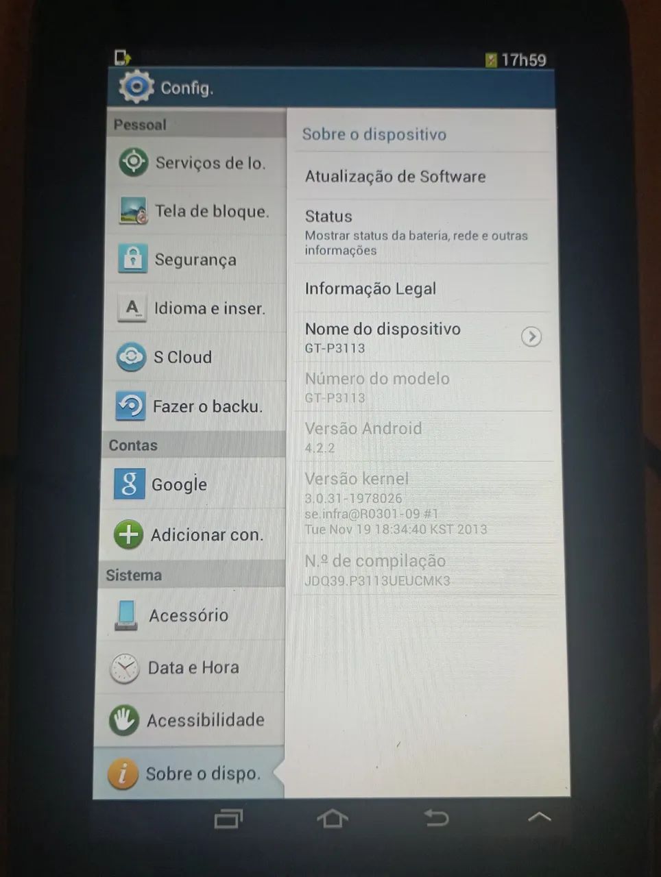 Tablet Samsung Tab 7 2.0 8Gb com Slot expansível + Tablet ZH960 - Foto 3