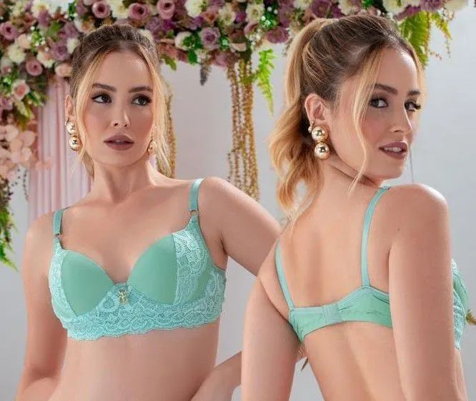 Kit 10 Sutiã Renda Luxo - Com Aro e Bojo Revenda - Foto 2