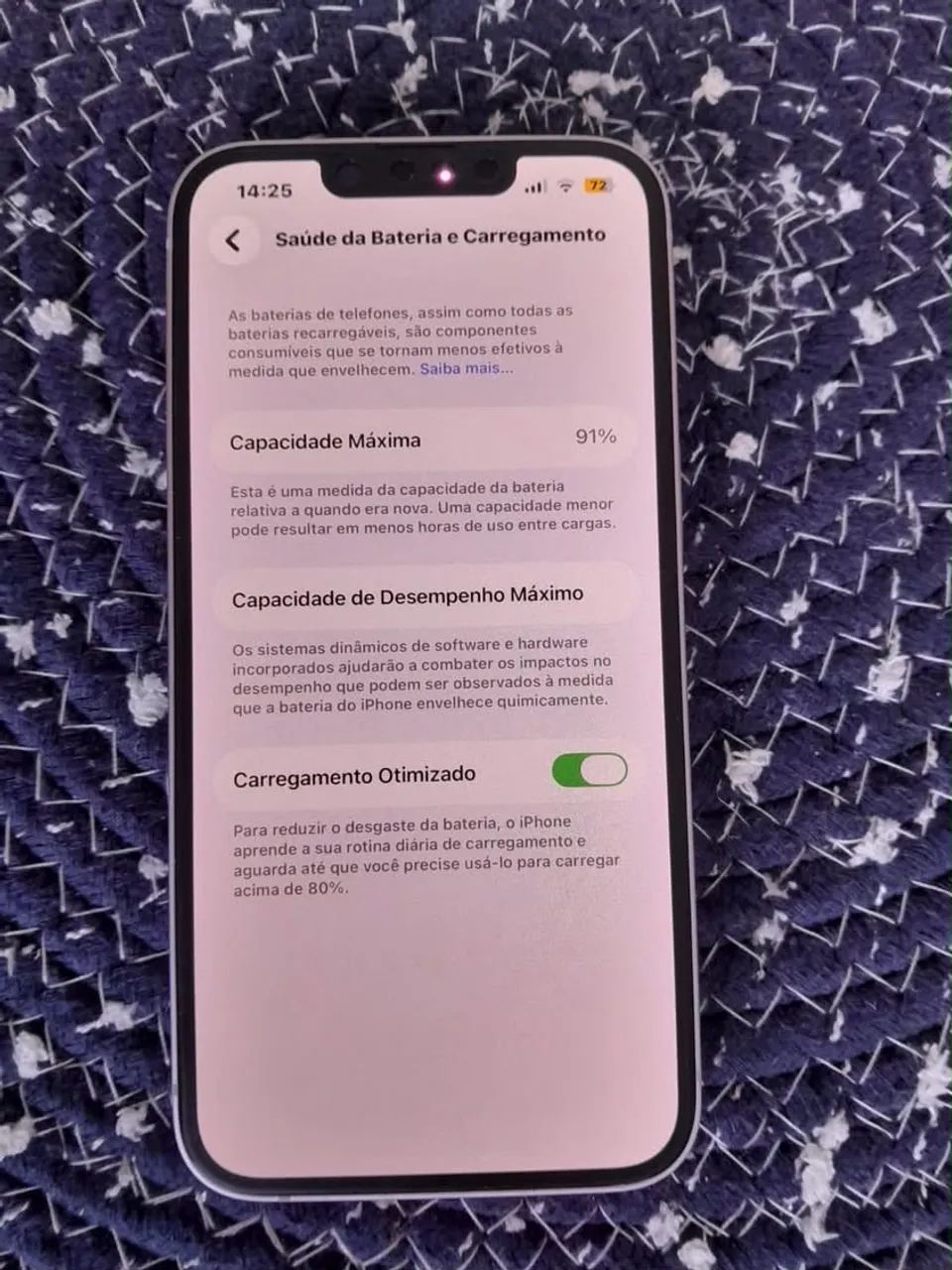 iPhone 14 128 Gb bateria 91% 