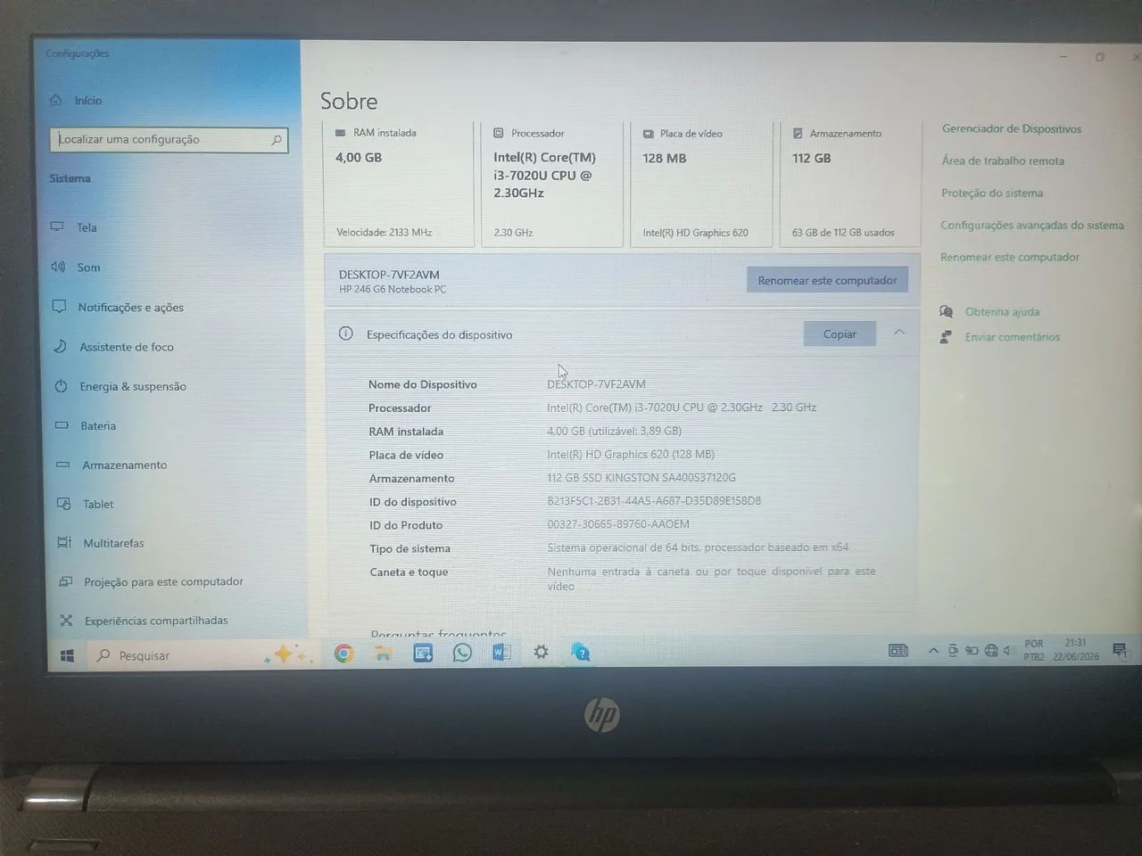 Notebook HP i3 - Foto 5