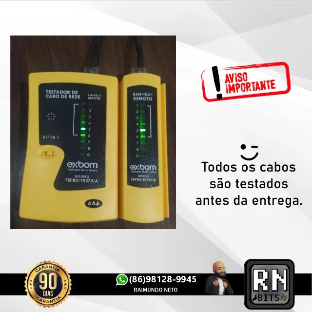 Cabo de Rede CAT 5 (100 Mbps) - Foto 3