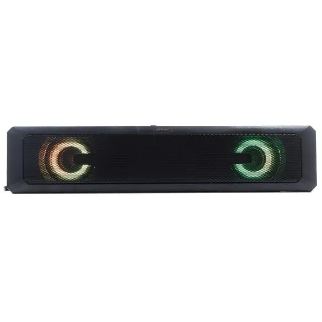 Caixa de Som Para Pc Gamer Sound Bar Led Usb - Foto 4