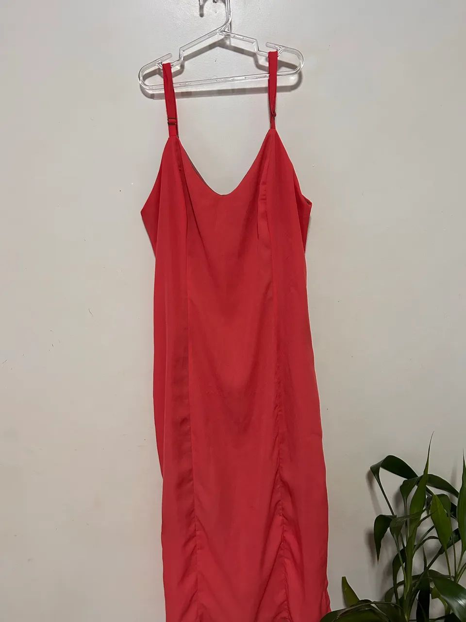 Vestido longo laranja