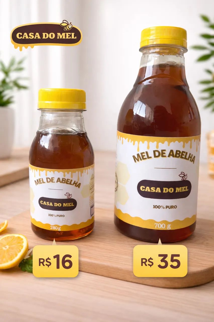 Mel de abelha 100% puro