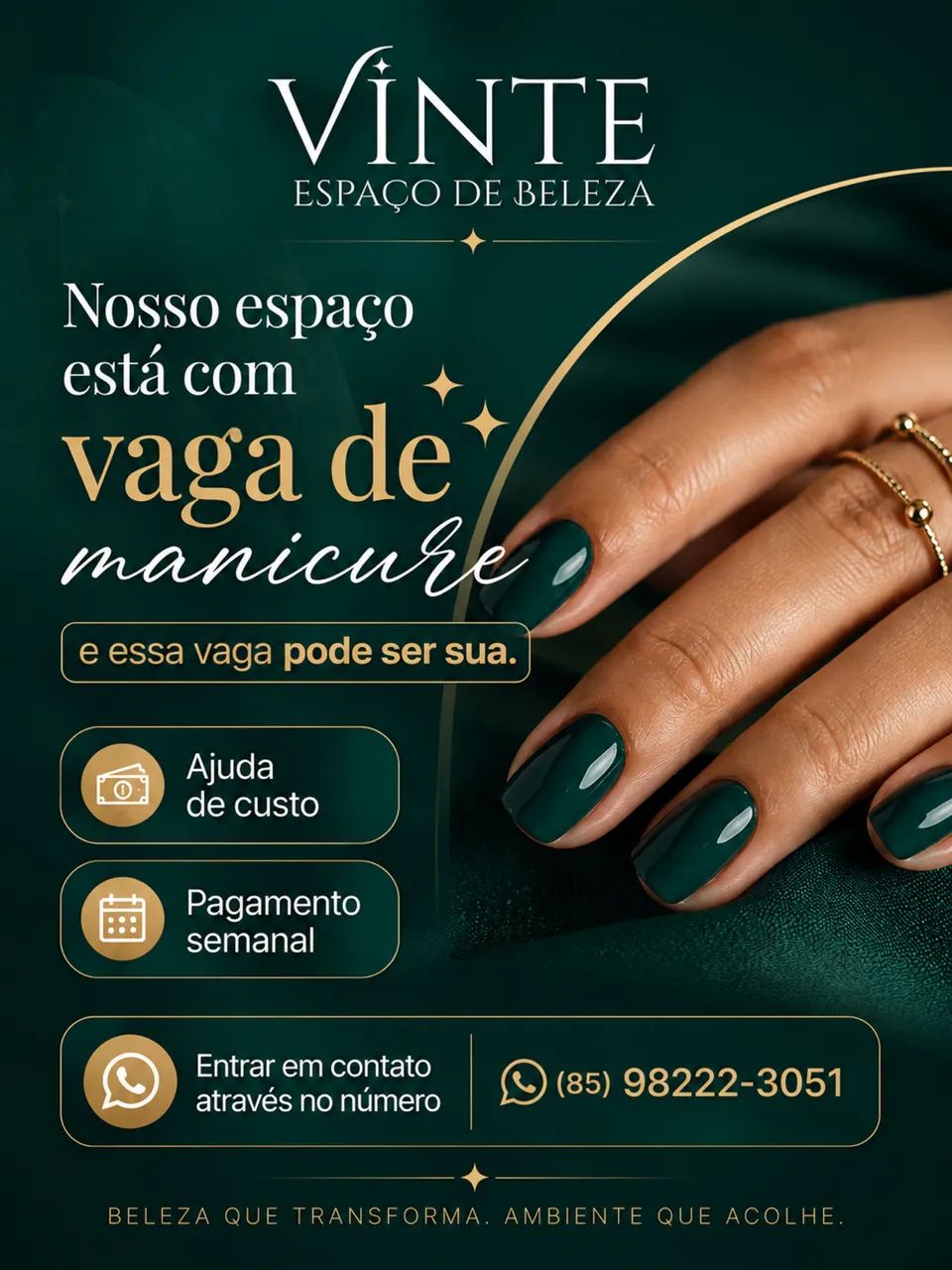 Vaga manicure Meireles