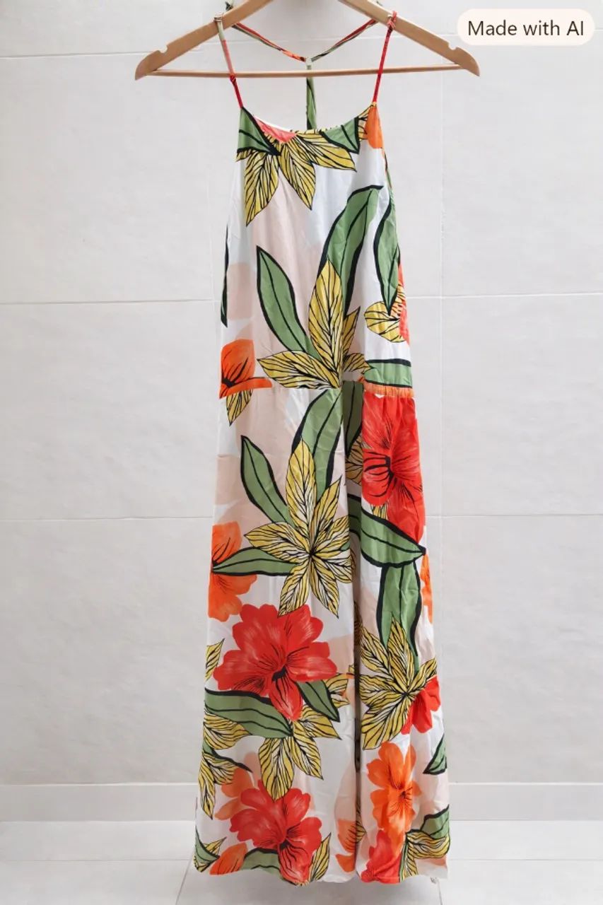Vestido Longo Florido