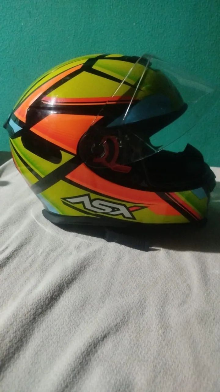 CAPACETE, MARCA ASX, MASCULINO,   NA CAIXA - Foto 2