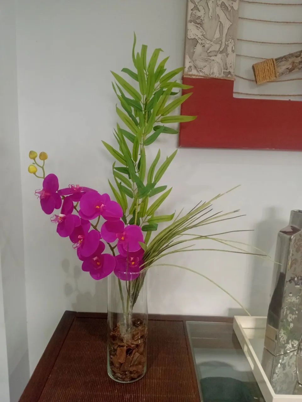 Arranj9 artificial  para decoração 