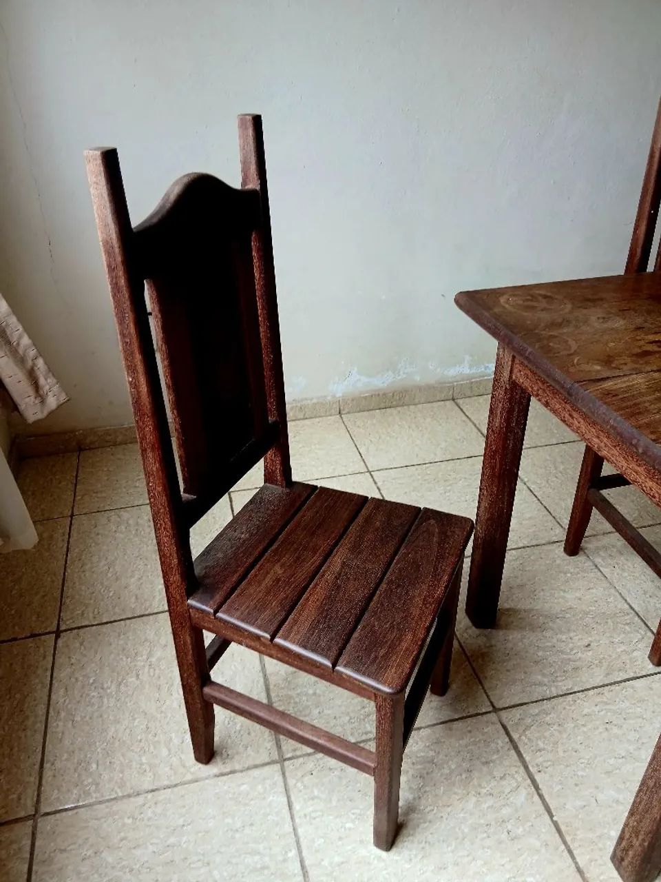 MESA DE MADEIRA MACIÇA  - Foto 3