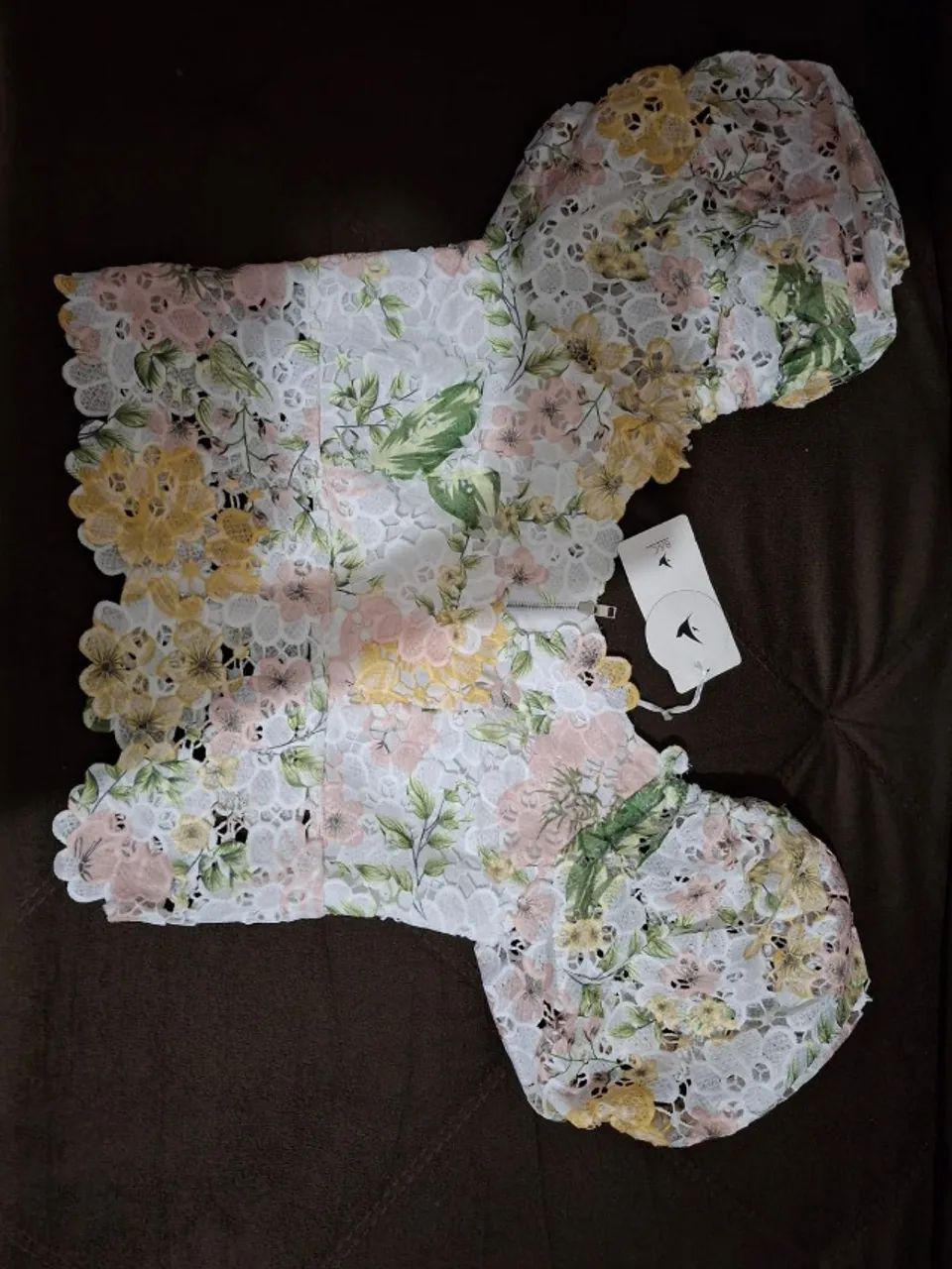 Vendo cropped floral - Foto 2