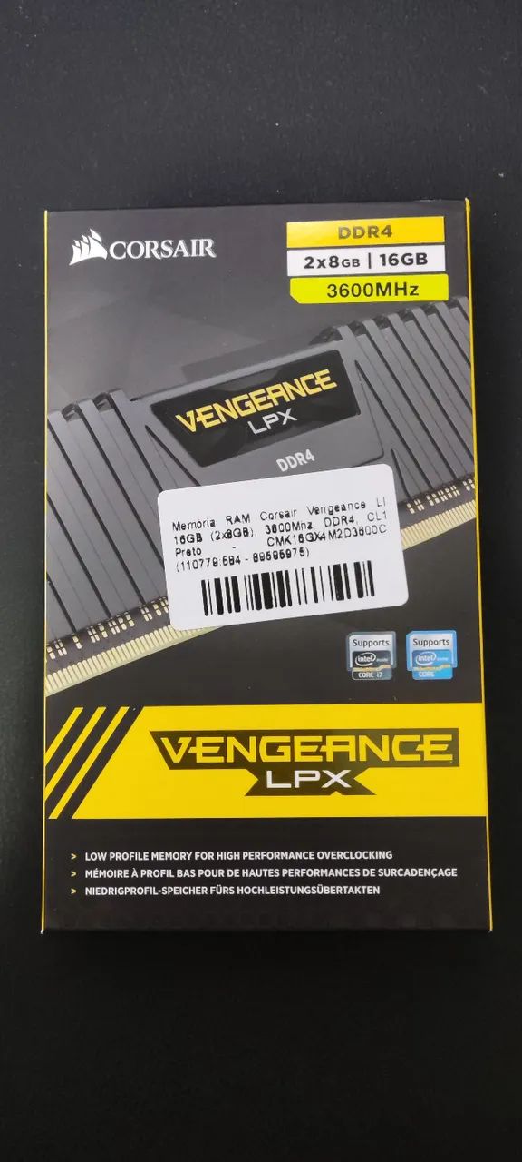 Memória Corsair Vengeance LPX 16GB (2×8GB) DDR4 3600MHz - Foto 3