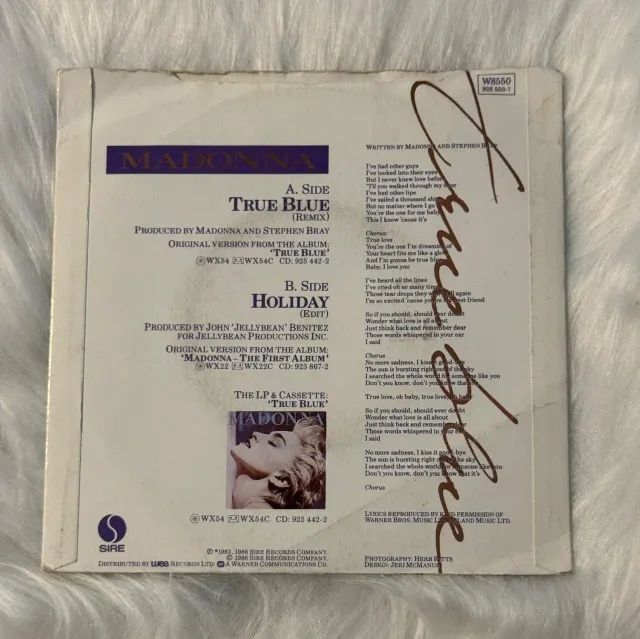 Vinil Single 7'' Madonna - True Blue - Foto 2