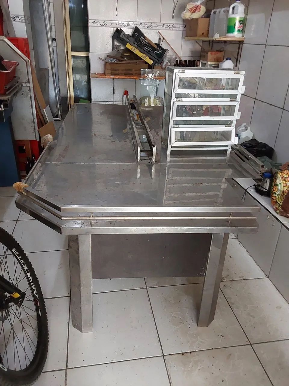 Mesa ortfrut aço inox