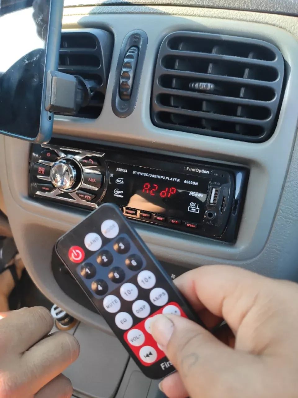 Som Carro Bluetooth com Controle Lacrado