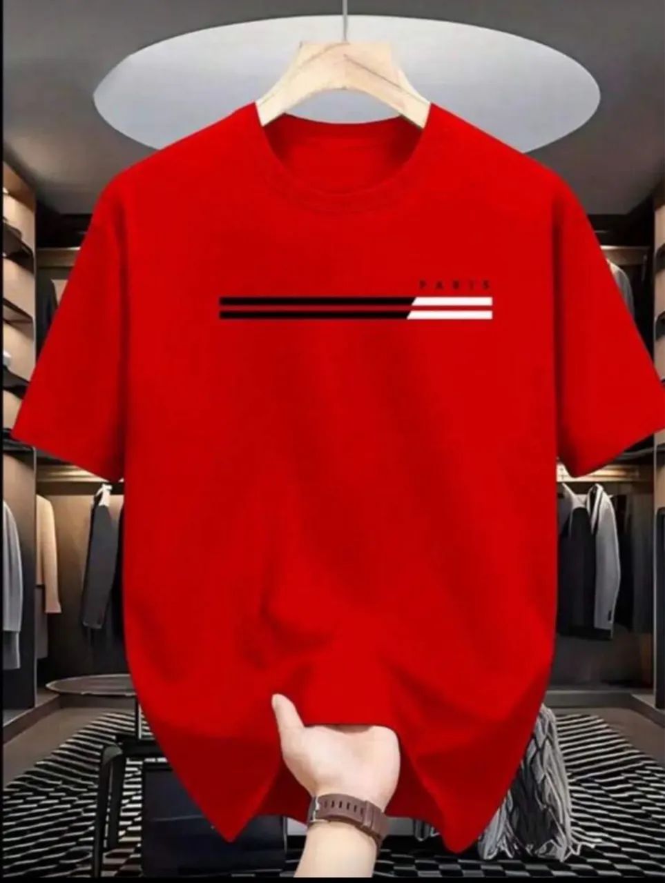 Camiseta masculina estampada (Tam GG)