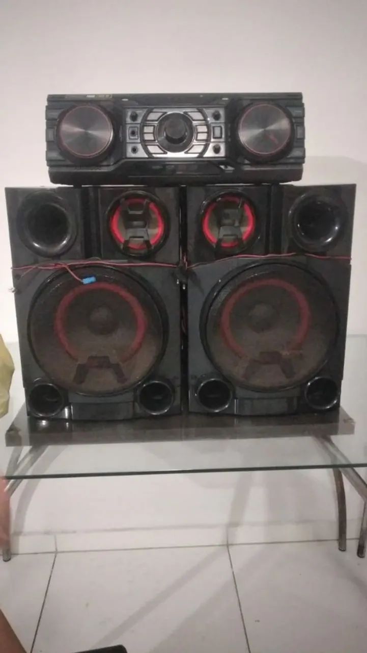 Aparelho de som xboom LG completo 