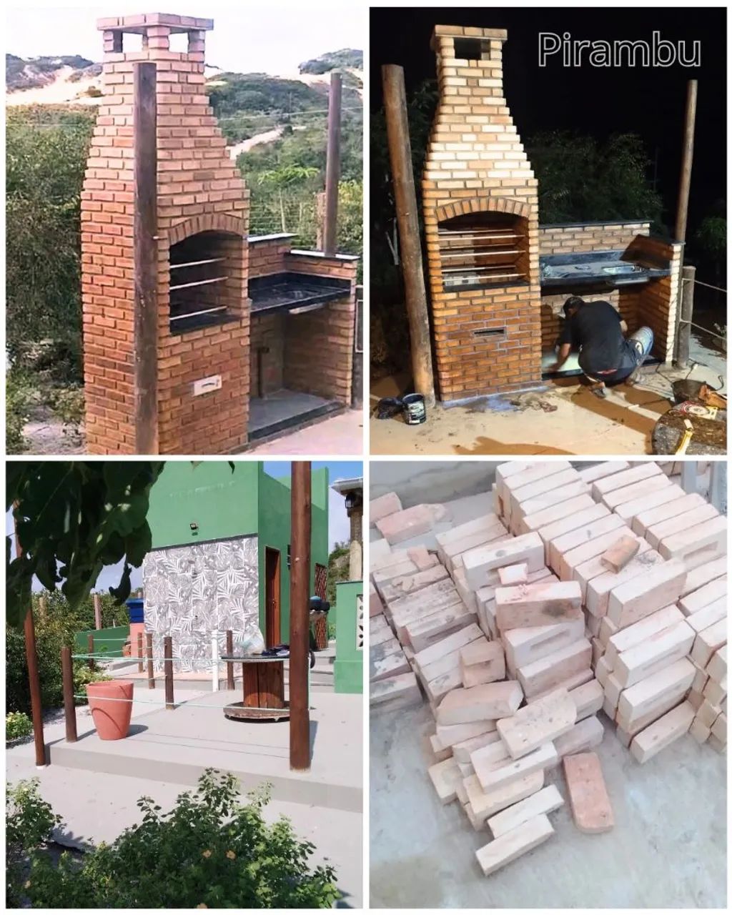 Churrasqueira de tijolos  - Foto 2