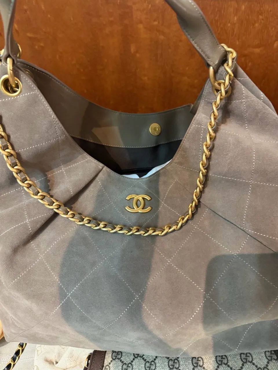 Bolsa Chanel lançamento cinza chip  - Foto 2
