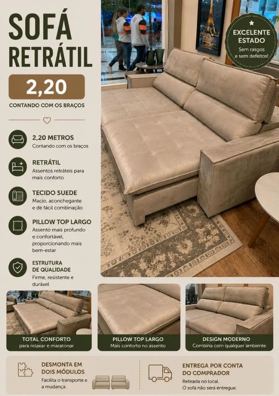 Sofá Retrátil  - Foto 2