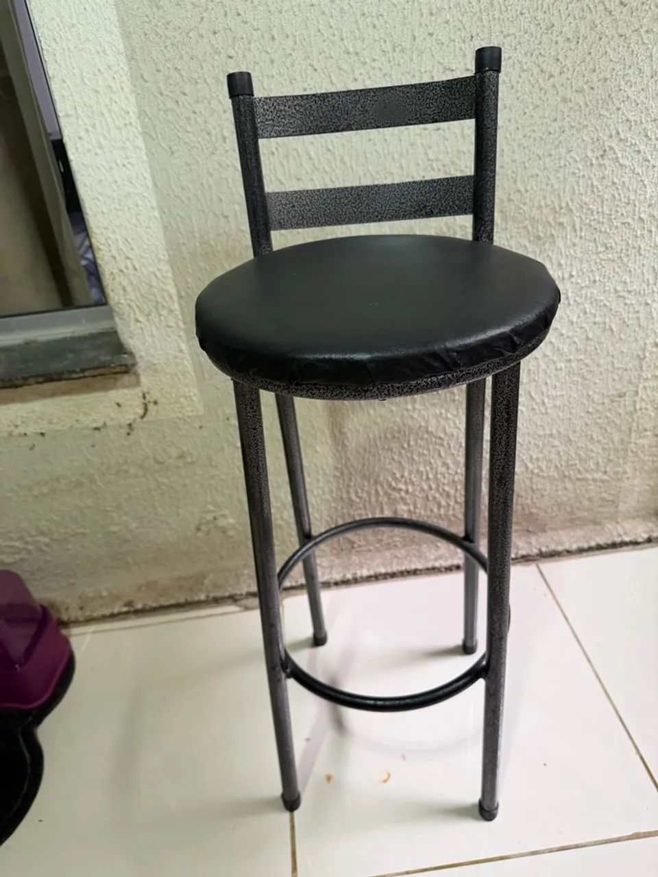 4 Banquetas Altas Pretas