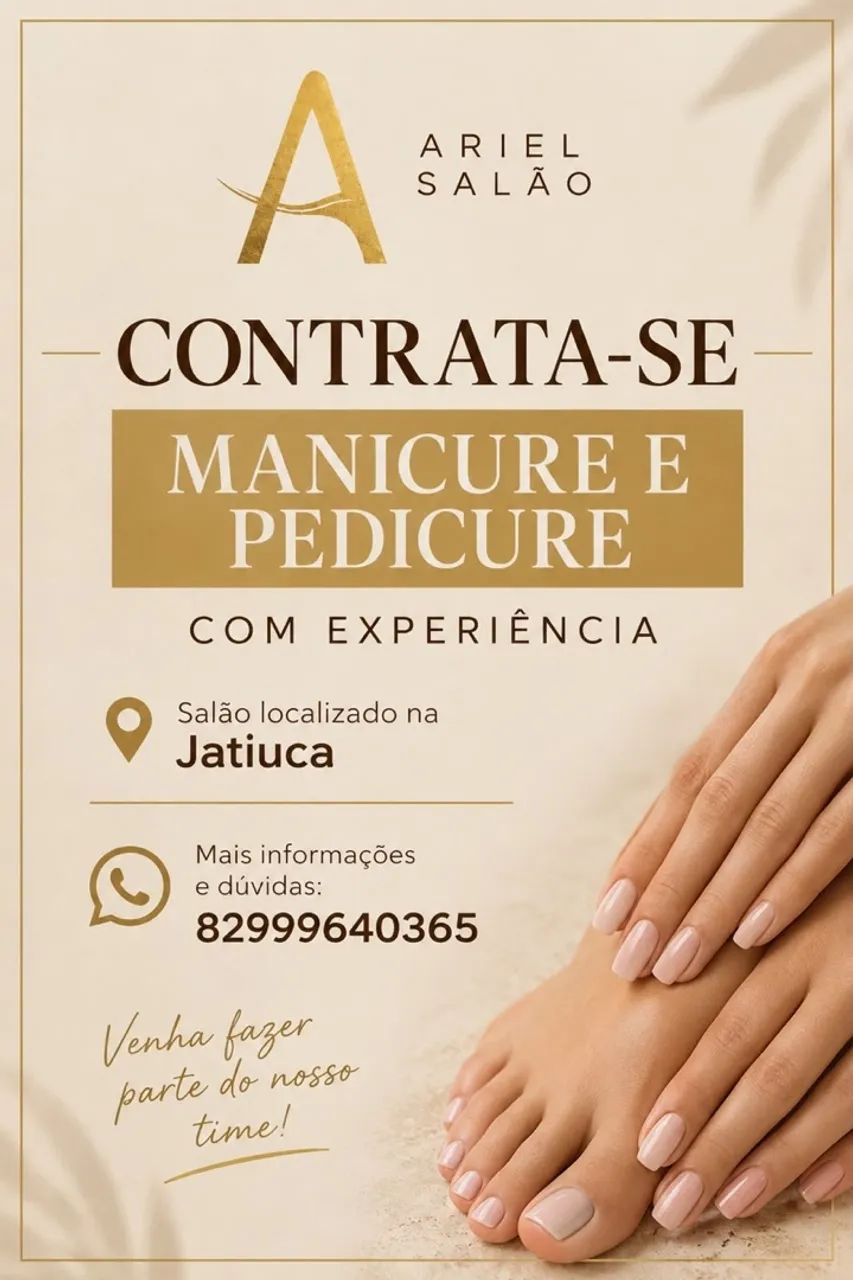Procura-se manicure e cabeleireira 