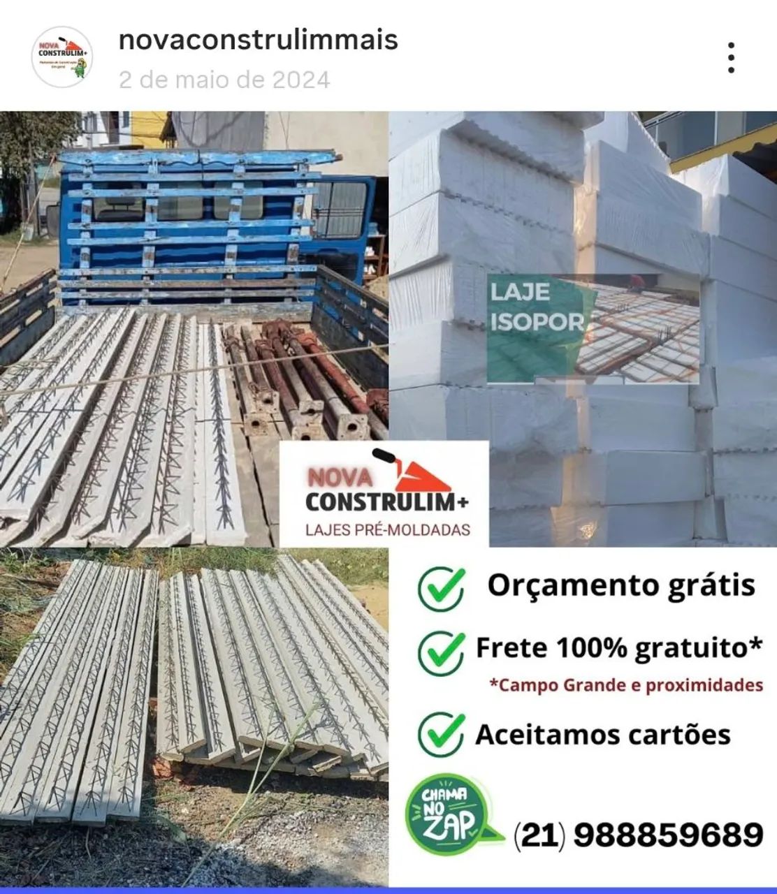 LAJE PRE MOLDADA