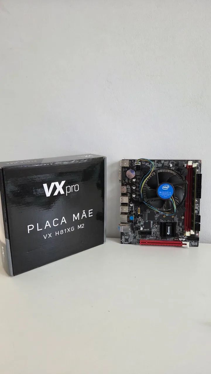 Placa mae vx pro h81xg M2 +Intel Core +ram 
