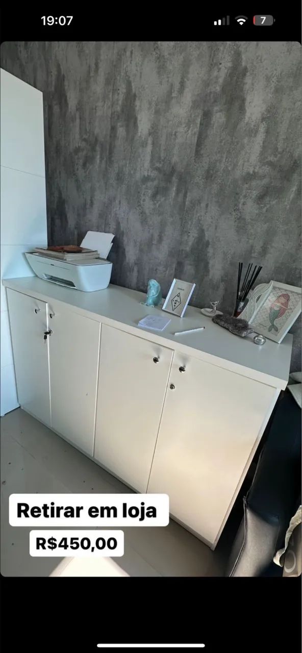 Cômoda em mdf branca 